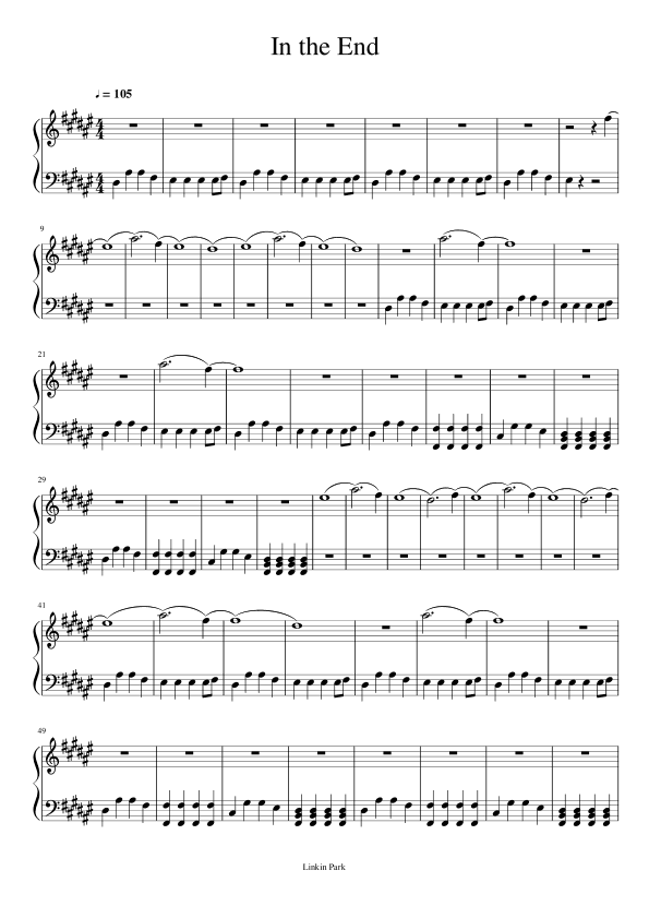 In The End (arr. Linkin Park)