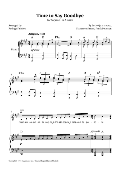 Time To Say Goodbye (arr. Rodrigo Faleiros)