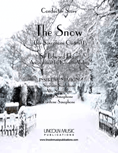 The Snow, Op. 26, No. 1 (for Saxophone Quartet) (arr. Kenneth Abeling)