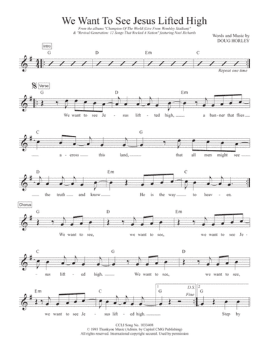 We Want To See Jesus Lifted High (arr. Travis J. Gandy)