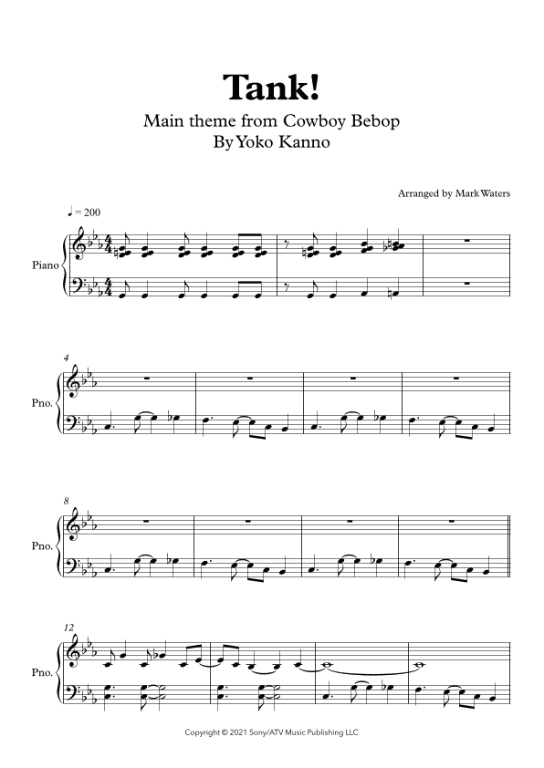 Tank! (arr. Mark Waters)