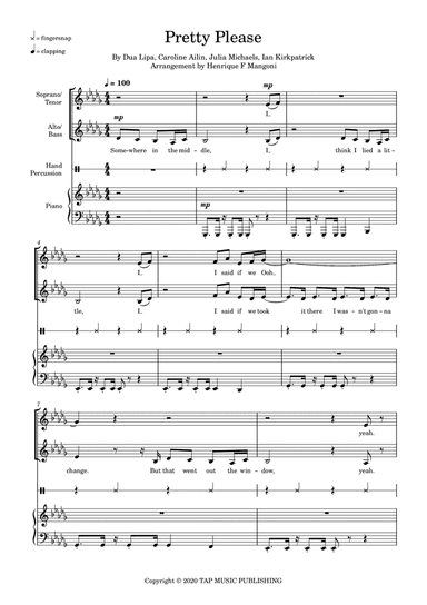 Pretty Please (arr. Henrique F Mangoni)