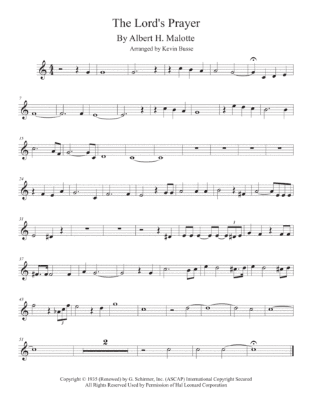 The Lord's Prayer (arr. Kevin Busse)