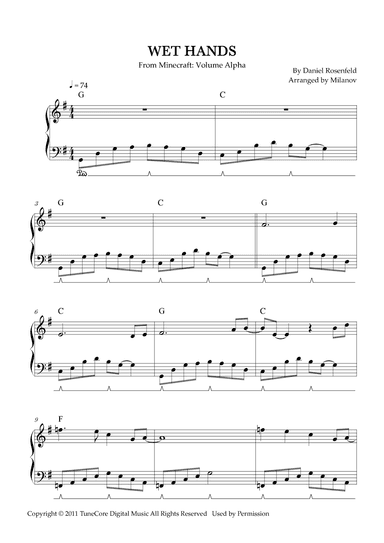 Wet Hands (arr. Milanov)