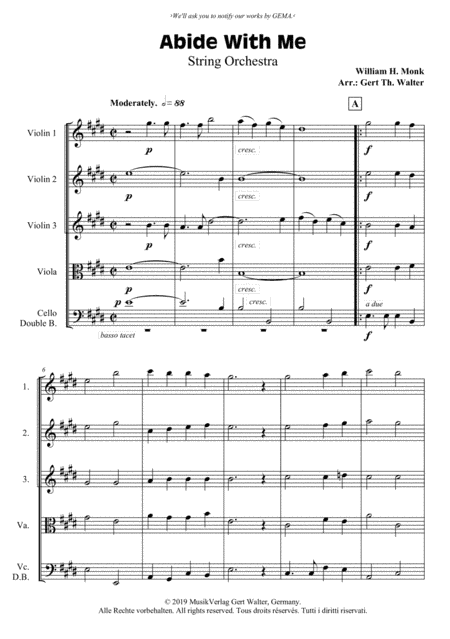 Abide With Me (arr. Gert Th. Walter)