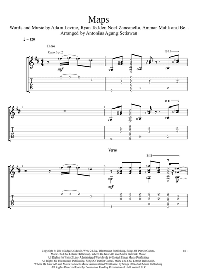 Maps (arr. Antonius Agung Setiawan)