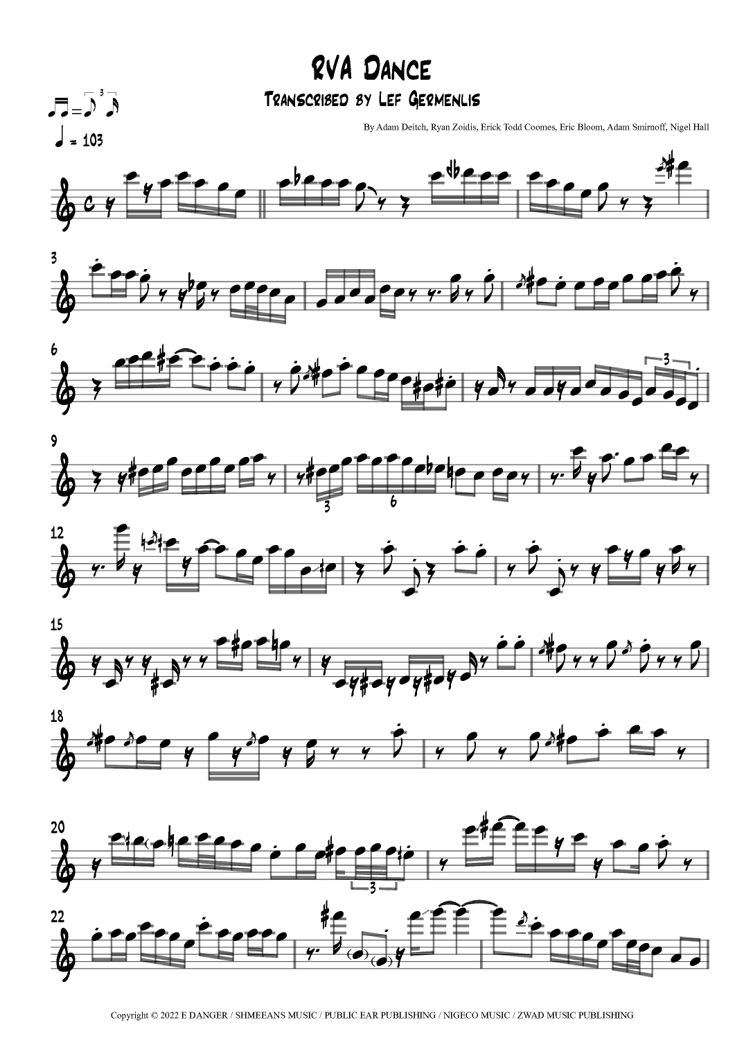 Rva Dance (arr. Lef Germenlis)