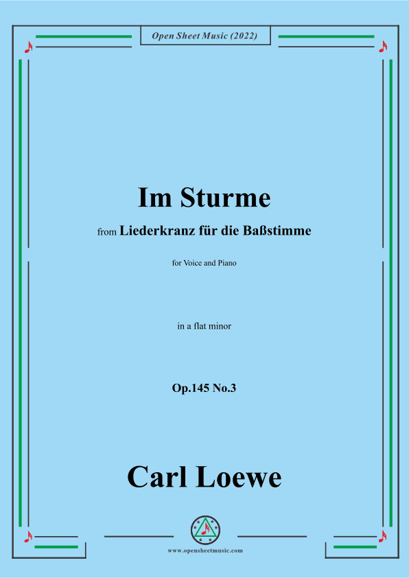 Loewe-Im Sturme,Op.145 No.3,in a flat minor (arr. OSM Press)
