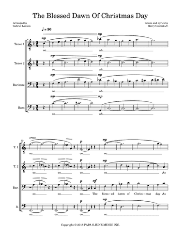 The Blessed Dawn Of Christmas Day (arr. Gabriel Lawson)