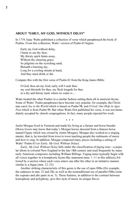Early, My God, Without Delay (arr. Ryan D. Neaveill)