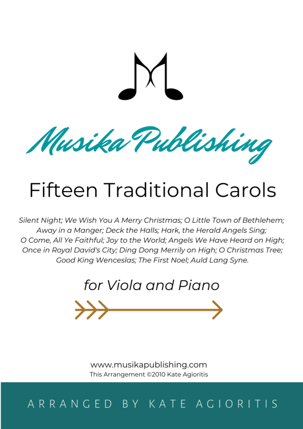 Fifteen Traditional Carols for Viola and Piano (arr. Kate Agioritis)
