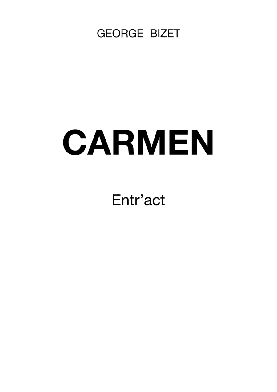 Carmen (arr. Aleksander Gref vel Alex Sanders)