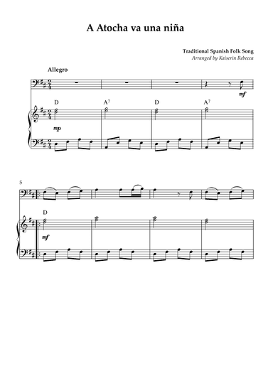 A Atocha va una niña (arr. Kaiserin Rebecca)