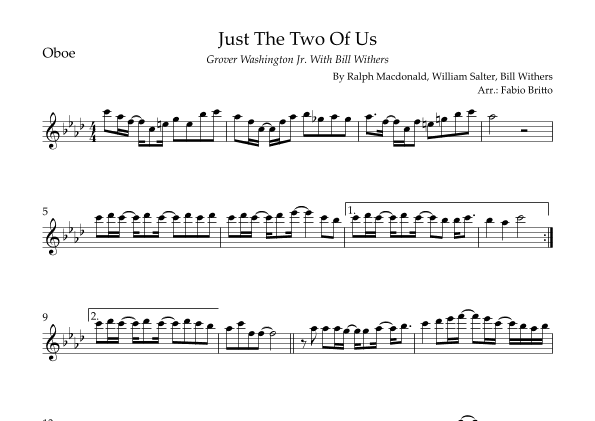 Just The Two Of Us (arr. Fabio Britto)