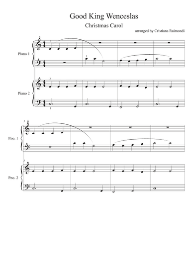 Good King Wenceslas (arr. Cristiana Raimondi)