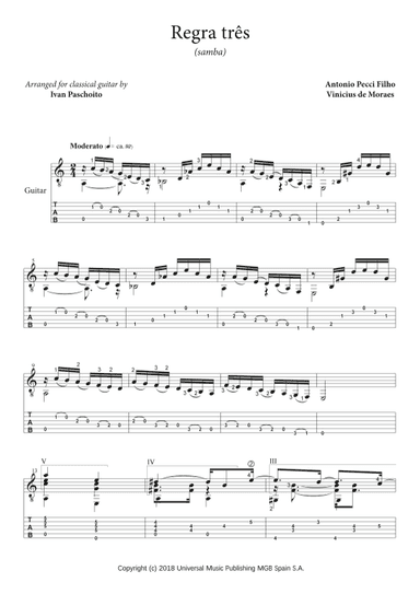 Regra Tres (arr. Ivan Paschoito)