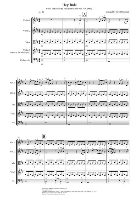 Hey Jude (arr. David Burndrett)