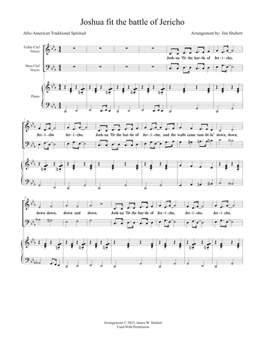 Joshua 'Fit The Battle Of Jericho (arr. Jim Shubert)