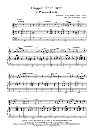 Happier Than Ever (arr. Antoniel Campos)