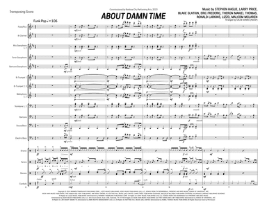 About Damn Time (arr. Caleb Gomes)