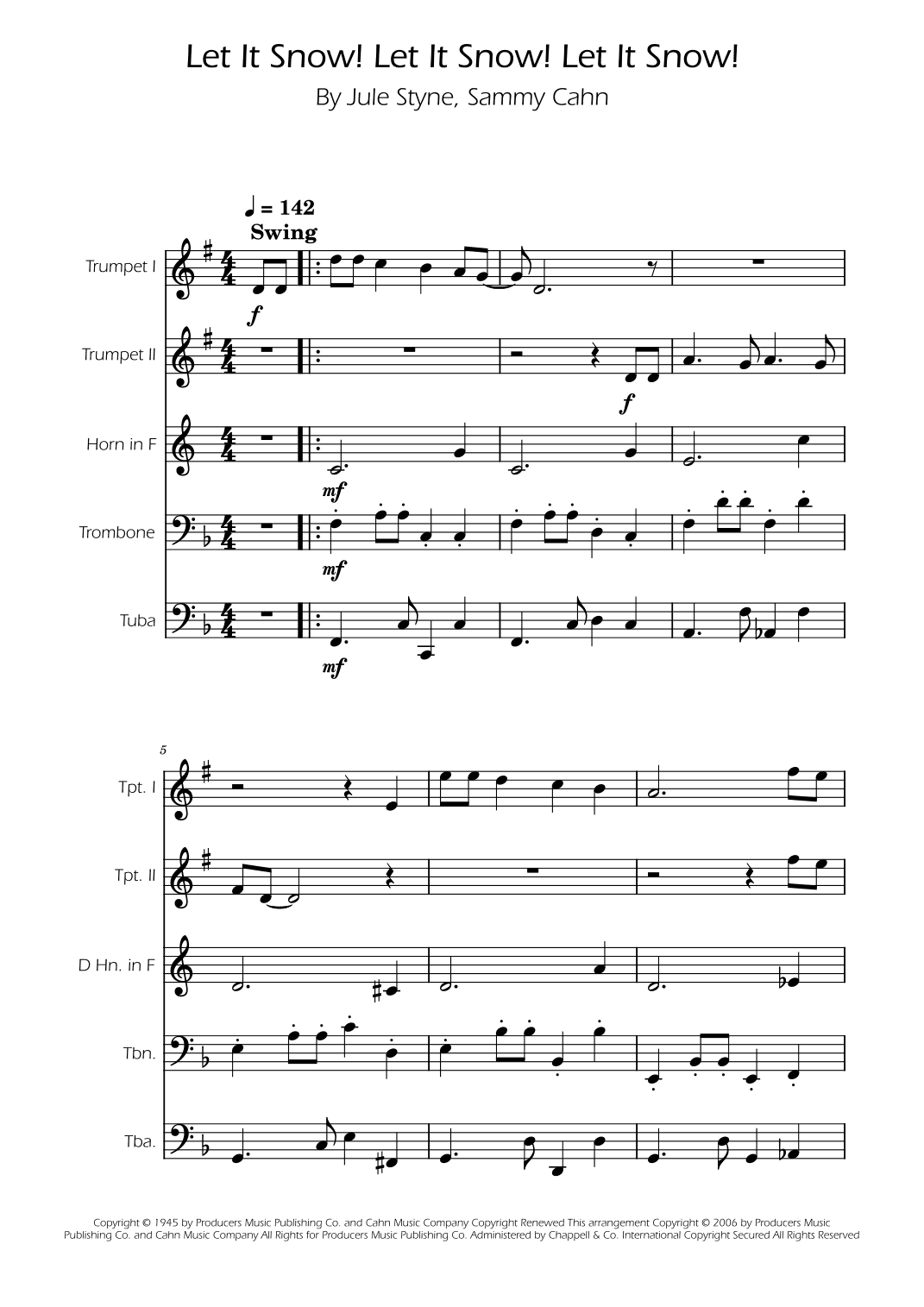 Let It Snow! Let It Snow! Let It Snow! (arr. Ygor Nunes)