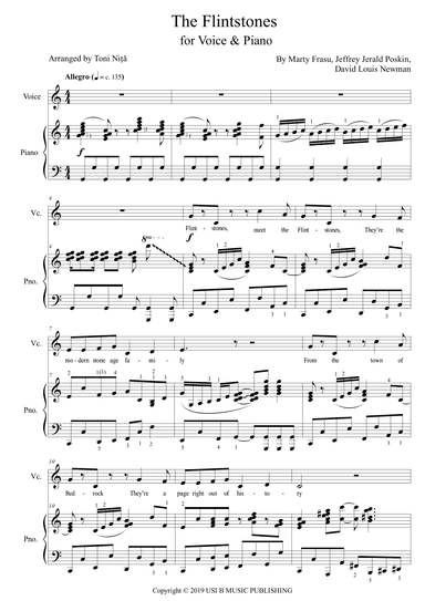 The Flintstones (arr. Toni Nita)
