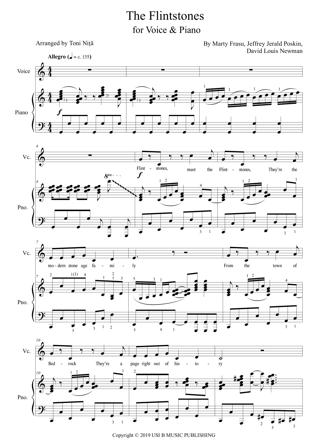 The Flintstones (arr. Toni Nita)