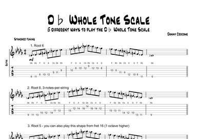 Db Whole Tone Scale (5 Ways to Play)