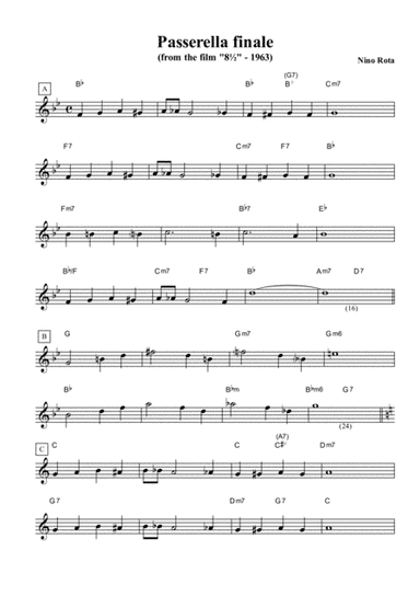 La Passerella Di Addio (arr. Luca Aletta)