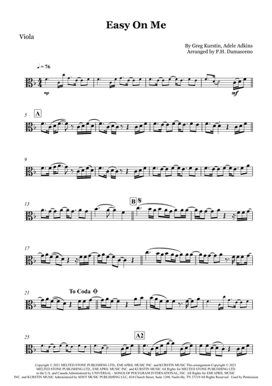 Easy On Me (arr. P.H. Damasceno)