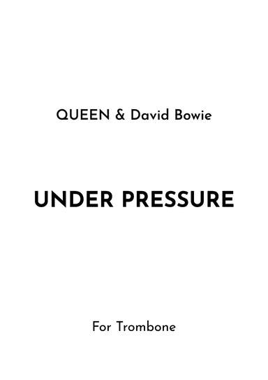 Under Pressure (arr. Jireh J.)