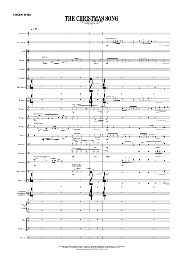 The Christmas Song (chestnuts Roasting On An Open Fire) (arr. Callum Au)