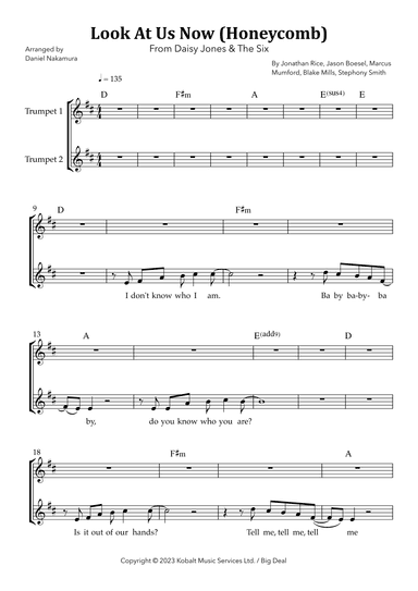 Look At Us Now (honeycomb) (arr. Daniel Nakamura)