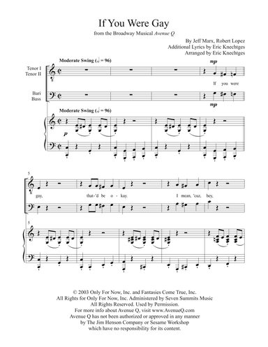 If You Were Gay (arr. Eric Knechtges)