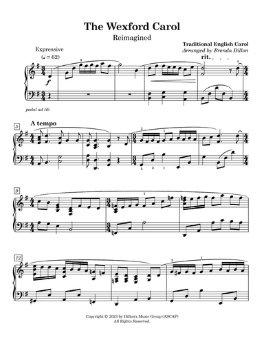 The Wexford Carol (arr. Brenda Dillon)