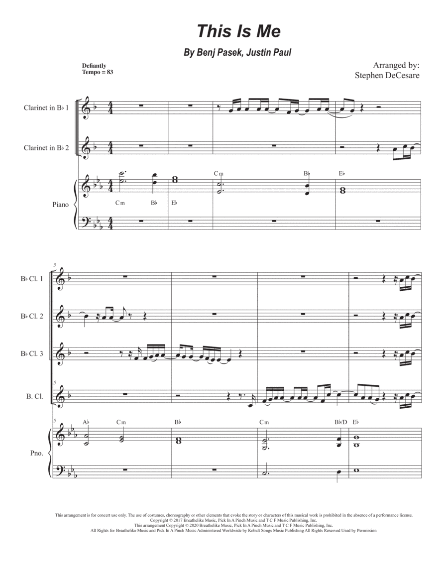 This Is Me (arr. Stephen DeCesare)