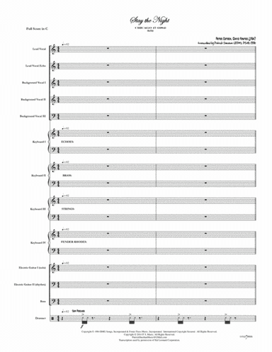 Stay The Night (arr. Patrick Sheehan)