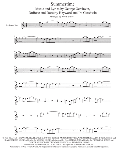 Summertime (arr. Kevin Busse)