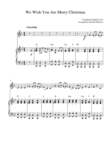 We Wish You Are Merry Christmas (arr. Kaiserin Rebecca)