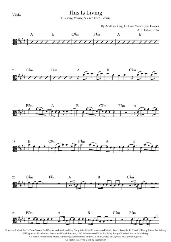 This Is Living (arr. Fabio Britto)