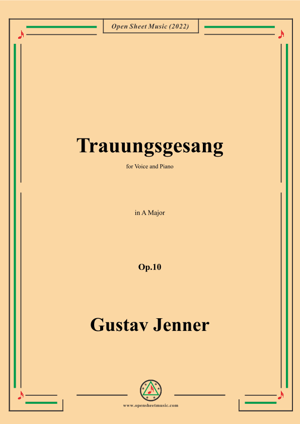 Jenner-Trauungsgesang,in A Major,Op.10 (arr. OSM Press)