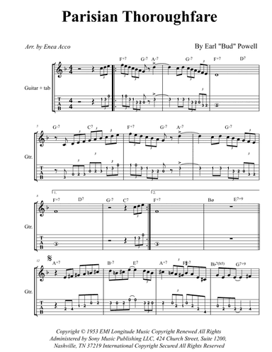 Parisian Thoroughfare (arr. Enea Acco)