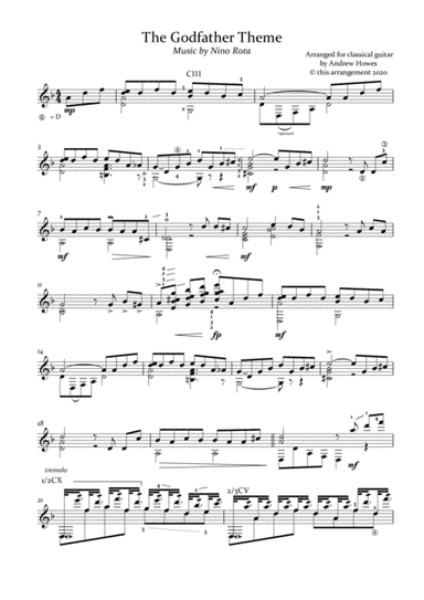 The Godfather (main Theme) (arr. Andrew Howes)