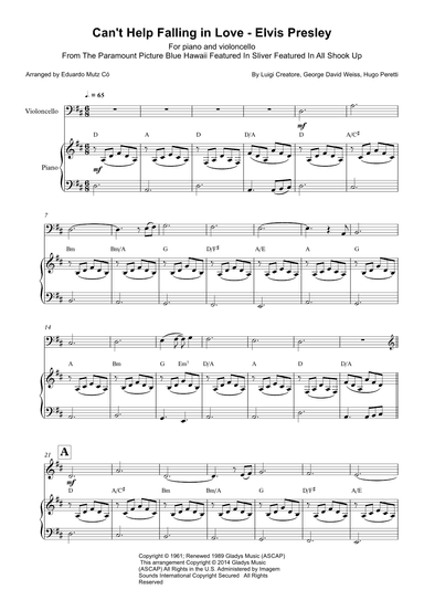 Can't Help Falling In Love (arr. Eduardo Mutz Có)