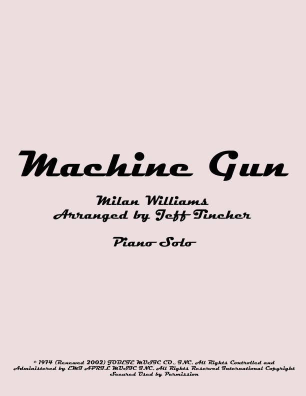 Machine Gun (arr. Jeff Tincher)
