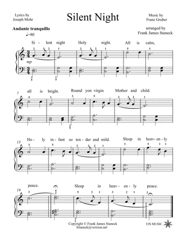 Silent Night (arr. Frank James Staneck)