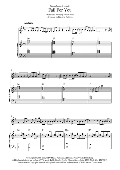 Fall For You (arr. Kaiserin Rebecca)