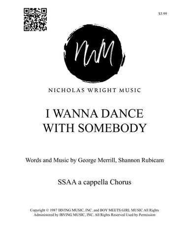 I Wanna Dance With Somebody (arr. Nicholas Wright)