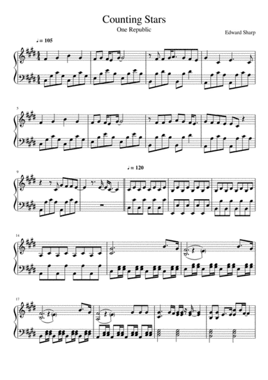 Counting Stars (arr. Edward Sharp)