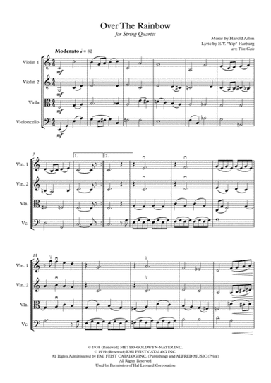 Over The Rainbow (from The Wizard Of Oz) (arr. Tim Cais)